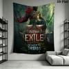 Path of Exile 2 Wall Hanging Printed Fabric Blanket Decorative Tapestries for Bedroom Living Room Home Decor