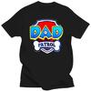 Größe S-4XL Geburtstagsgeschenk T-Shirt Herrenbekleidung Papa Patrouille Shirt Hund Lustiges Geschenk Geburtstagsparty Schwarzes T-Shirt