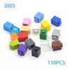 50pcs/lot DIY Building Blocks Thick Figures Bricks 1x1 Dots Educational Compatible With 3005 Plastic Toys for Children Gifts