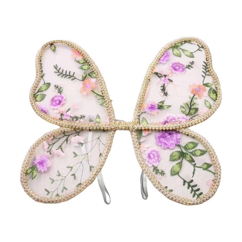 Child Lace Butterfly Wing Angelic Lace Wing Kids Butterfly Wing Props Attractive Wing for Fantasy Play & Photography фиолетовый