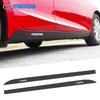 2pcs Car Door Side Skirt Sill Stripe Carbon Decals Auto Styling Accessories For Mazda 3 6 Atenza Axela Demio CX3 CX5 MP MS RX8