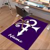 Custom personalization Prince Purple Rain Print Area Rug - Soft, Washable Non-Slip Indoor Mat,Living Room,Home&Office Decorative Rug