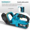 YOFIDRA 2000W Electric Hedge Trimmer 15000RPM Lawn Mower Garden Landscaping Hedge Pruner Trimmer Tool For Makita 18V Battery