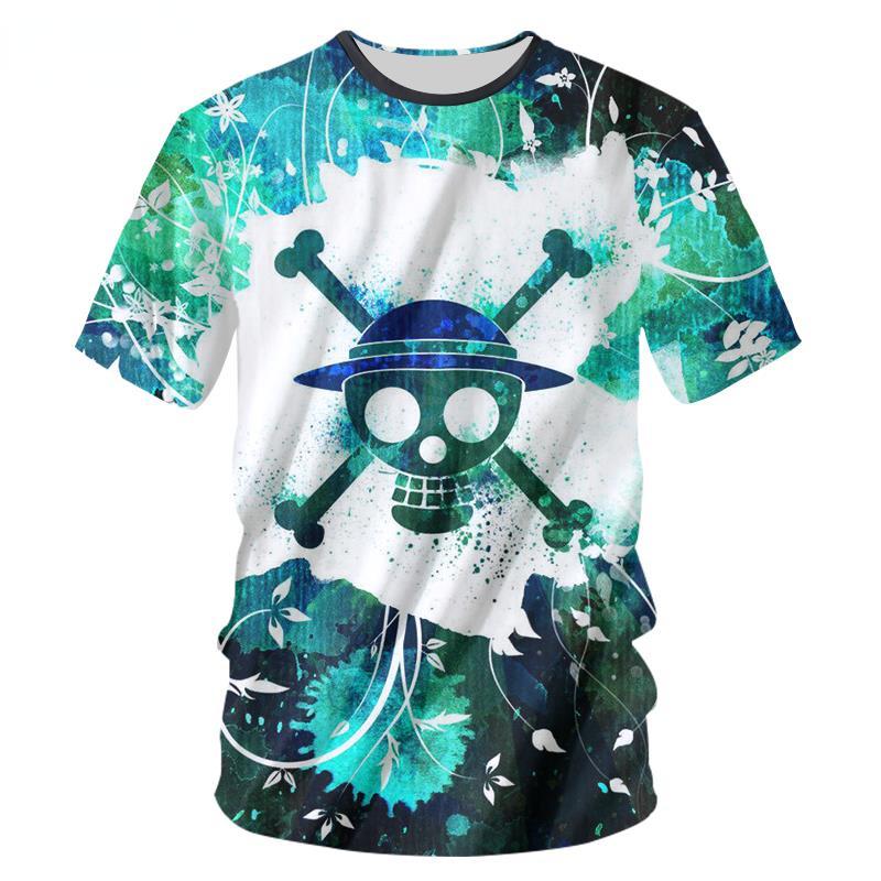 

Літня футболка унісекс CJLM Cool Print 3D Skeleton T-Shirt Чоловіча весела суцільна аніме футболка з круглим вирізом і короткими рукавами 6XL