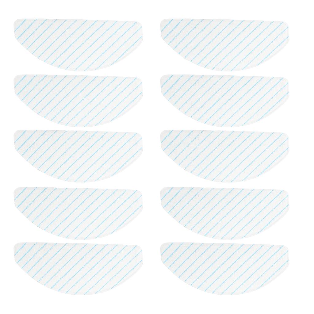 10pcs Sweeping Robot Disposable Mop Microfiber High Absorption Replacement Mopping Cloths for T9