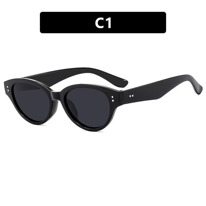 Fashion Cat Eye Sunglasses Women'S Luxury Brand Small Oval Sun Glasses Women Goggle Trends Rectangle Eyewear Uv400 Glasses