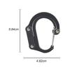 Multi Purpose Heavy Duty Non Locking Rotating Hook Hybrid Gear Clip for Camping Fishing Hiking Travel Backpack Carabiner Clips