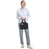 Stars Moon Black Lunch Bag Insulated Tote Cooler for Women Kids Girls, Small Lunch Box Reusable Freezable Aesthetic Bag