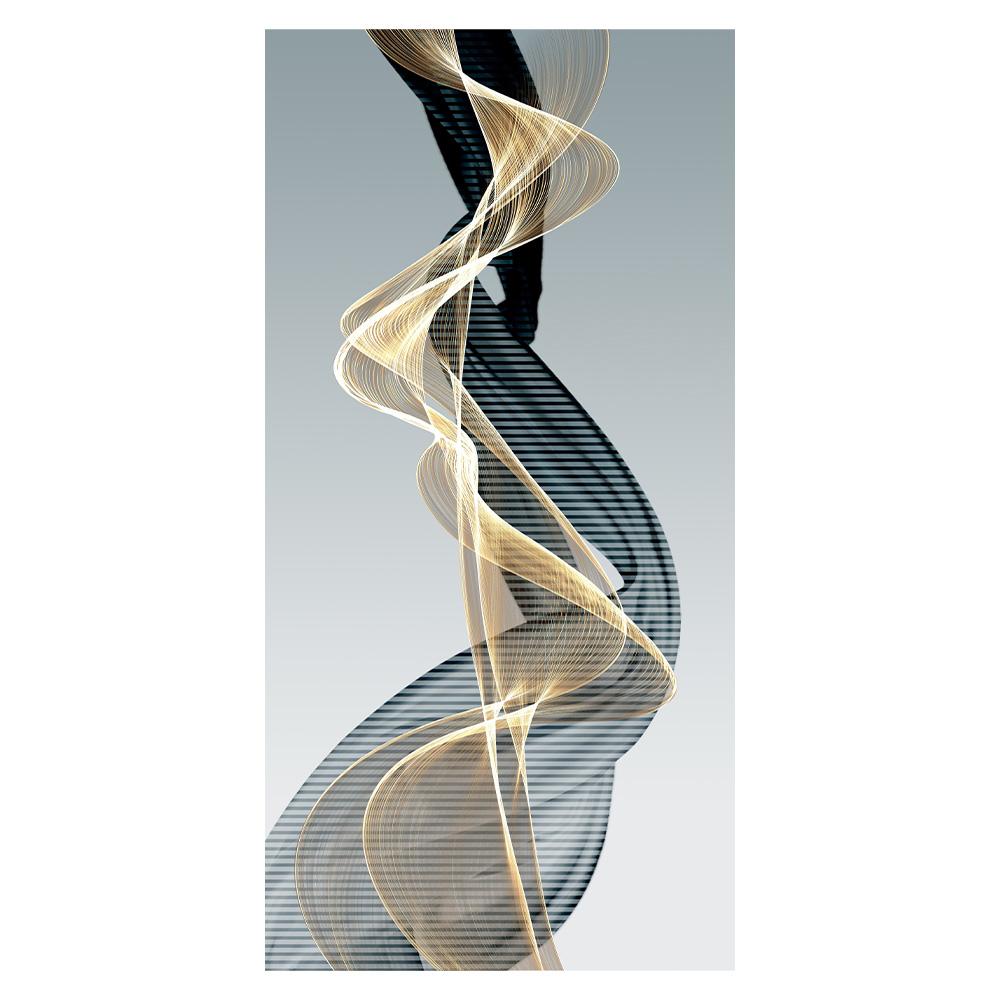 Modern Nordic Abstract Ink Wall Art Canvas Painting Gold and Black Versatile Ribbon Posters Prints Picture for Living Room Decor