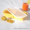 Silicone Ice Cube Tray with Lid: 4-Grid Frozen Soup & Food Storage Box