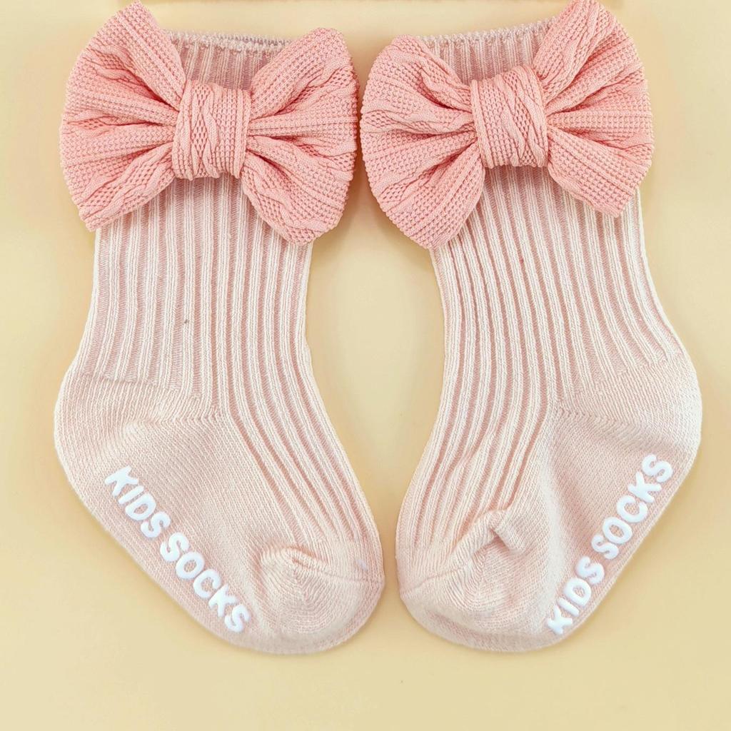 Baby Bow Headband & Socks Set - Newborn Hat & Accessory Bundle