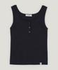 Teuwi Perkin Ribbed Button Sleeveless