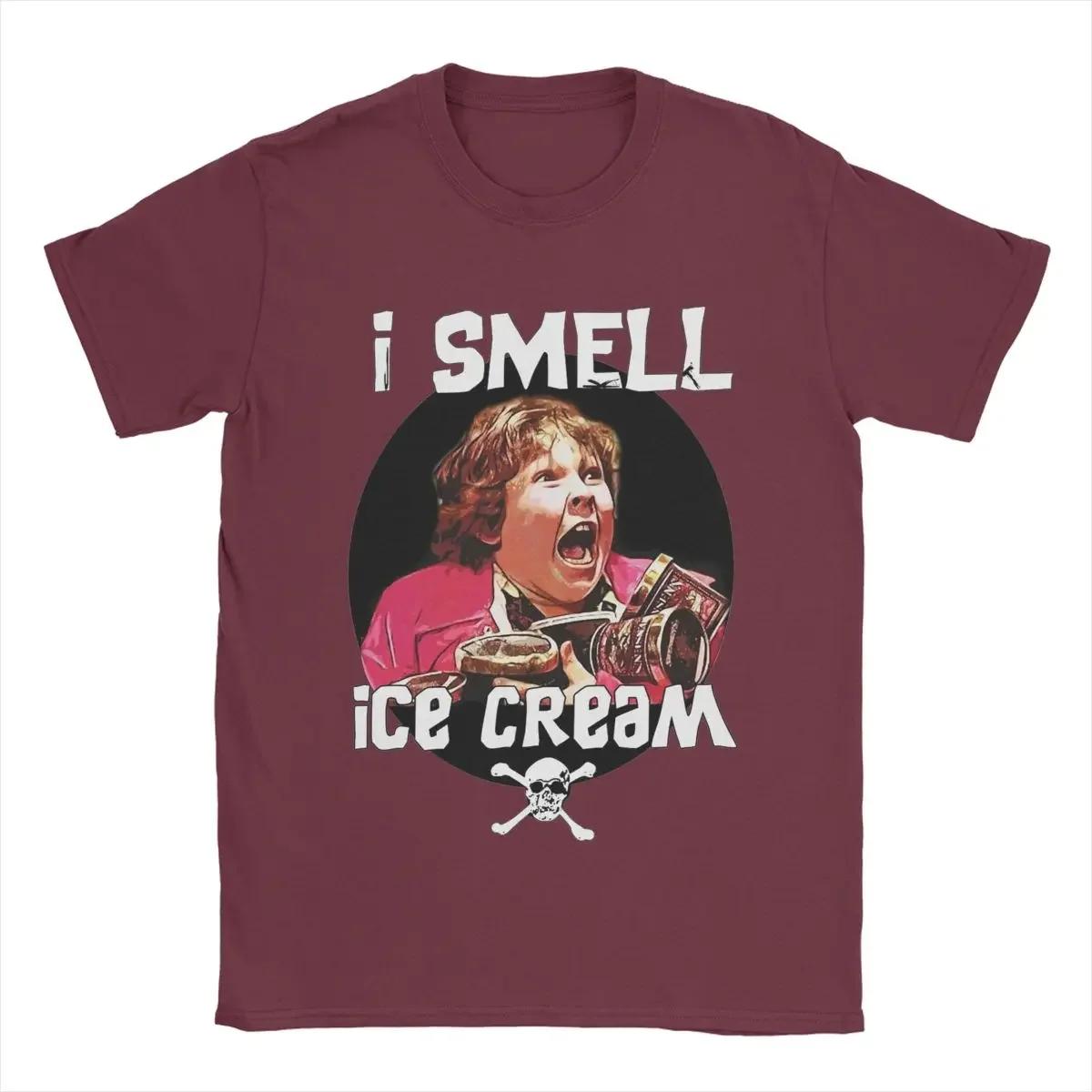 

I Smell Ice Cream Chunk Goonies Men T Shirts Creative Tee Shirt Short Sleeve Crew Neck T-Shirt Pure Cotton 4XL 5XL Tops#Color XXXXXL чёрный