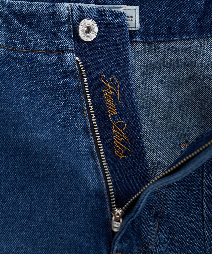 Peulomaleul Wide Fatigue Denim Pants / Blue