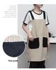 Customized Cross-border Canvas Vest Apron for Supermarkets and Cafes with Logo Options