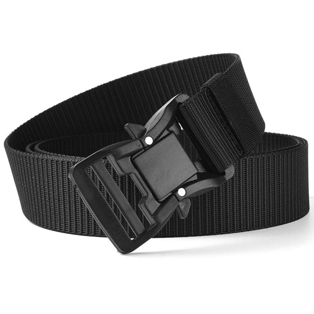 Quick Release Alloy Buckle Waistband 125 140 160 180cm Training Weave Waist Band Canvas Strap