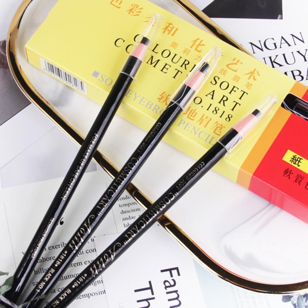 818 Waterproof and Sweat-proof Eyebrow Pencil, Roll Paper Pull Pencil, Tear Eyebrow Pencil Makeup