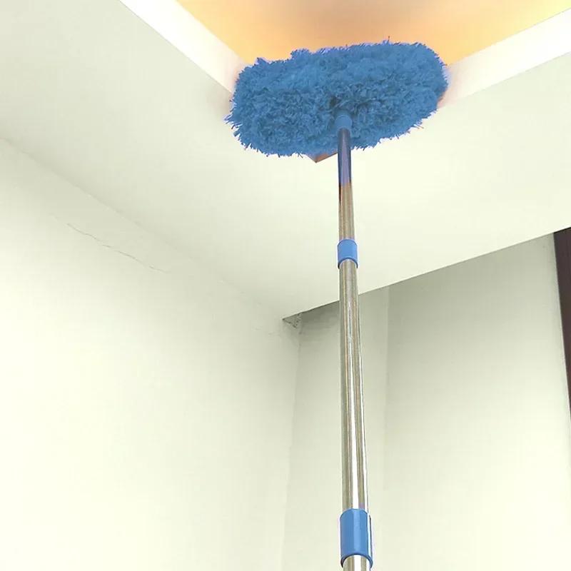 1PC Ceiling Fan Duster Rings Shape Long Handle Dust Removal Brush for Ceiling Walls Top Cleaning Household Clean Dust Brush