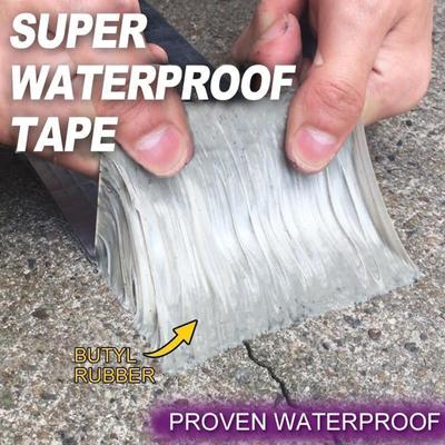 Waterproof Butyl Rubber Tape External Aluminium Foil Suitable For Roof Leak, Surface Crack, Window Sill Gaps, Pipe Rupture, Boats Sealing, Etc