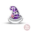 Purple Series Charms Beads 925 Silver Butterfly Firefly Spirit Snake Charm Fit Bracelet Woman DIY Jewelry