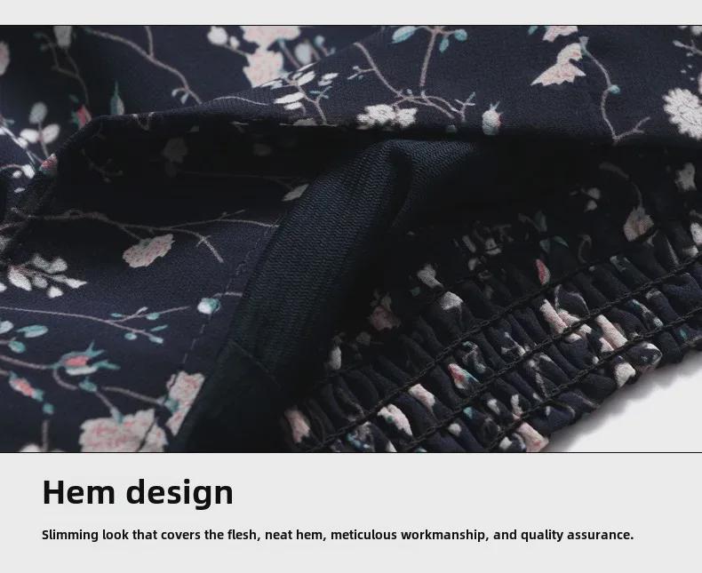 Women's Floral Chiffon Short Sleeve Top - 2023 Summer Loose Style for Moms