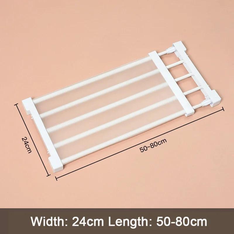 NEW Adjustable Closet Organizer Kitchen Storage Shelves Space Saving Wardrobe Wall Mounted Rack Home Appliance Cabinet Holder1pc