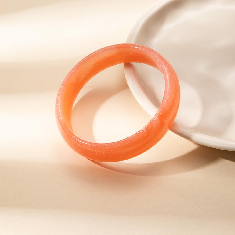 Color Smudged Acrylic Round Bracelet Fashion Commuting Simple Personality Bracelet Design Sense Jewelry