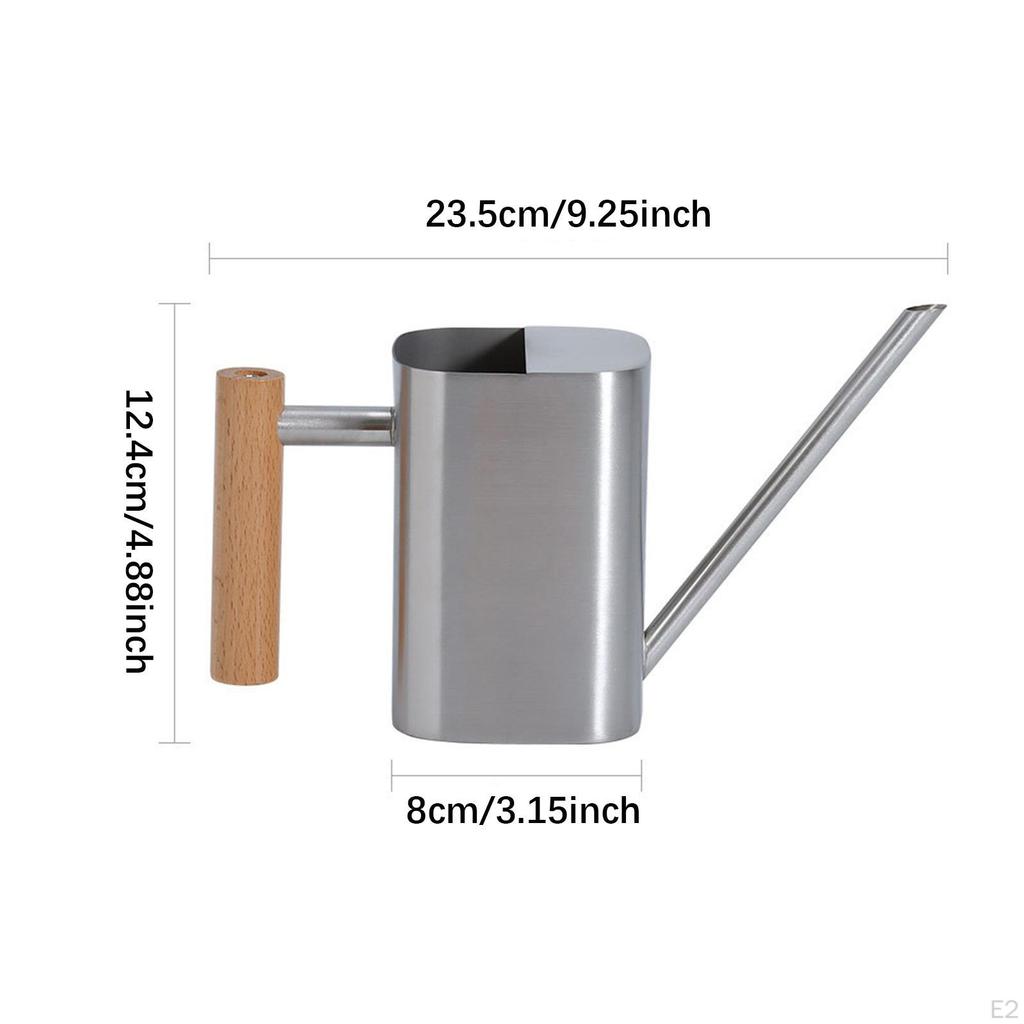 500ml Metal Watering Can with Ergonomic Handle And Long Spout, Elegant for Garden, Planter, Indoor