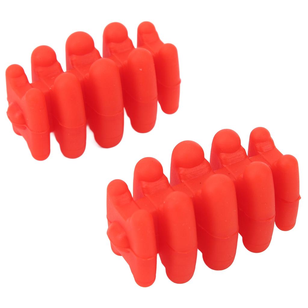 Buestabilisator Silikon Universell Vibrasjonsdemper Compoundbue Lemmer Støtdemper 2 stk Rød