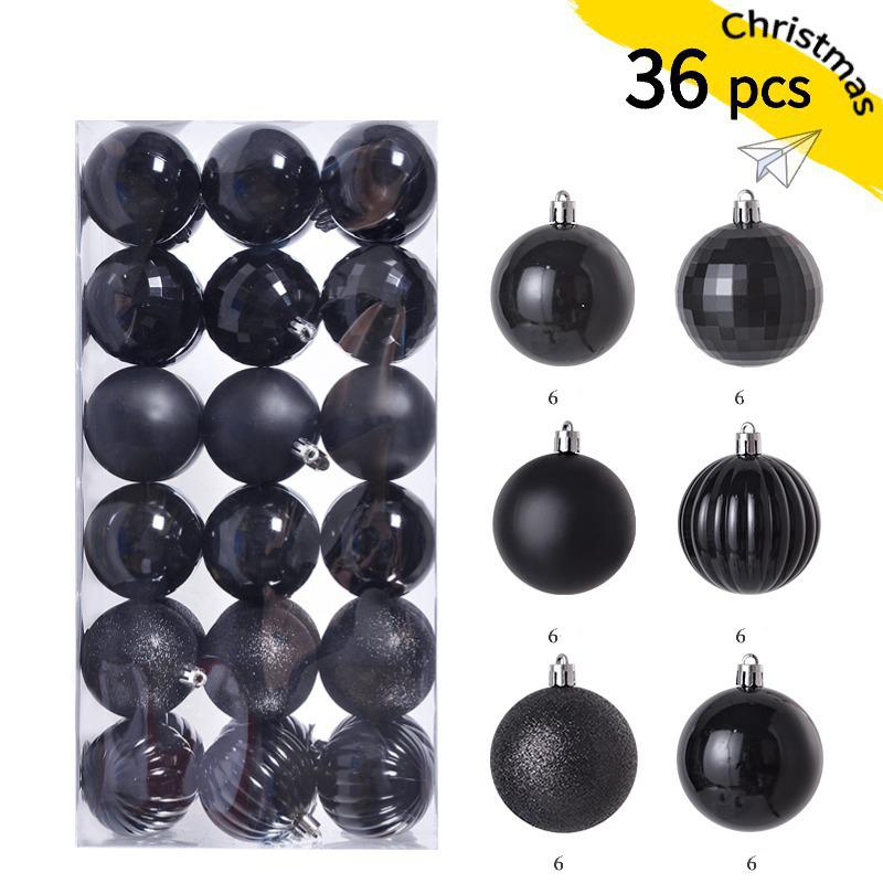 3cm Weihnachtsbaumkugeln Bruchfeste Kunststoffkugeln Dekoration Frohe Weihnachten Kugeln Anhänger Set Festival Party Hausdekoration