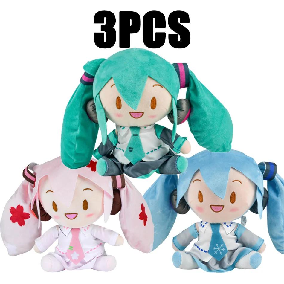 Non-Toxic Adorable Hatsune Miku Plush Fluffy Anime Stuffed Doll With Signature Pigtails Cuddly Figure For Collectors & Gift Giving