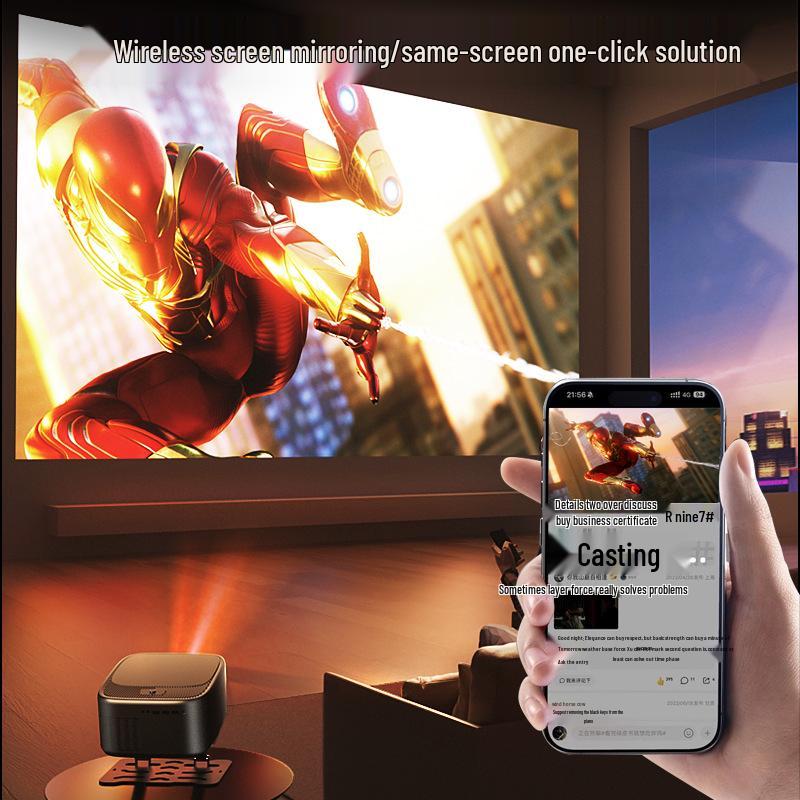 Lecoo Lenovo True 1080P Smart Home Theater Portable Gimbal Projector