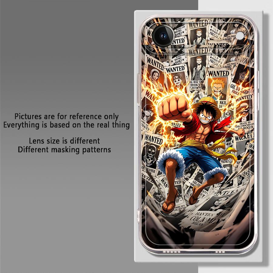Cartoon One P-Piece Soft Phone Cover Case for iPhone 17 Pro Max 15 11 13 Pro XS Max XR 16 12 Mini 14 Plus 7 8 Air
