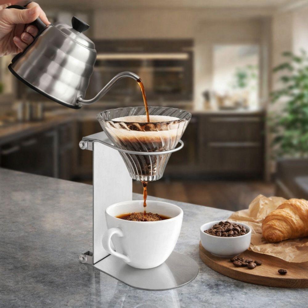 Portable Coffee Drip Stand Folding Hand Brew Bracket Coffee Filter Holder  Office Use