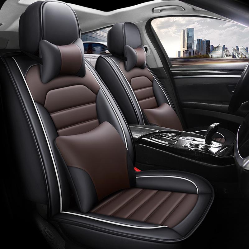 Full Surround Leather Car Seat Cover - Breathable, All-Season Comfort