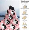 1pc Cat Hug Pattern Blanket Warm, Cozy, And Soft, Suitable for Sofas, Beds, Cars, And Office Use.Perfect for Camping And Travel, Making It a Great Gif