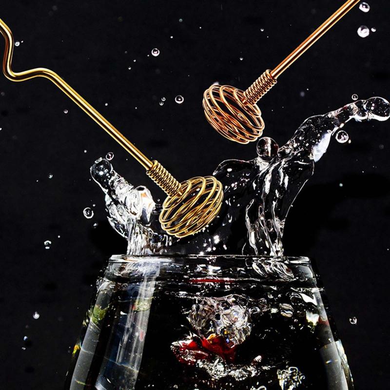 Stainless Steel Honey Stick Dipper Stirring Bar Swizzle Stick Honey Stirrer for Serving Syrups Frosting Melted Chocolate