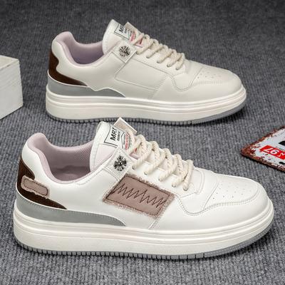 Fashion Male Sneakers Men's White Flat Outdoor Footwear Flexible Walking Water Proof Breathable Comfortable Trendy All-match New Fashion