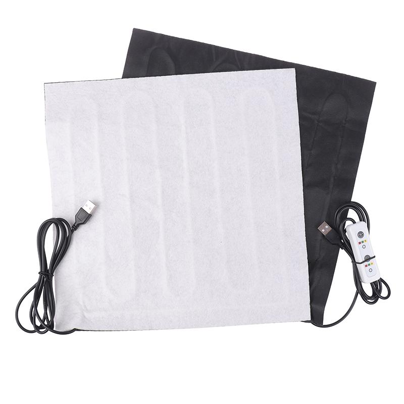 5V USB Heizung Carbon Faser Elektrische Heizung Pad Jacke Weiche Kissen Winter Männer Weste Heizung Kleidung Wärmer Pads Warm halten
