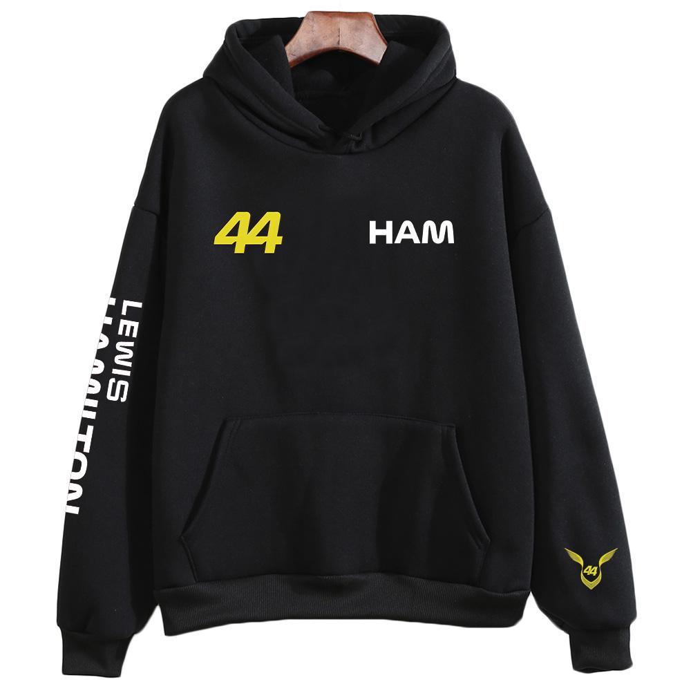Hamilton 44 Hoodie Lewis Hamilton Racing Sweatshirts Unisex Modekleidung Langarm High Street Trainingsanzug Kapuzenpullover