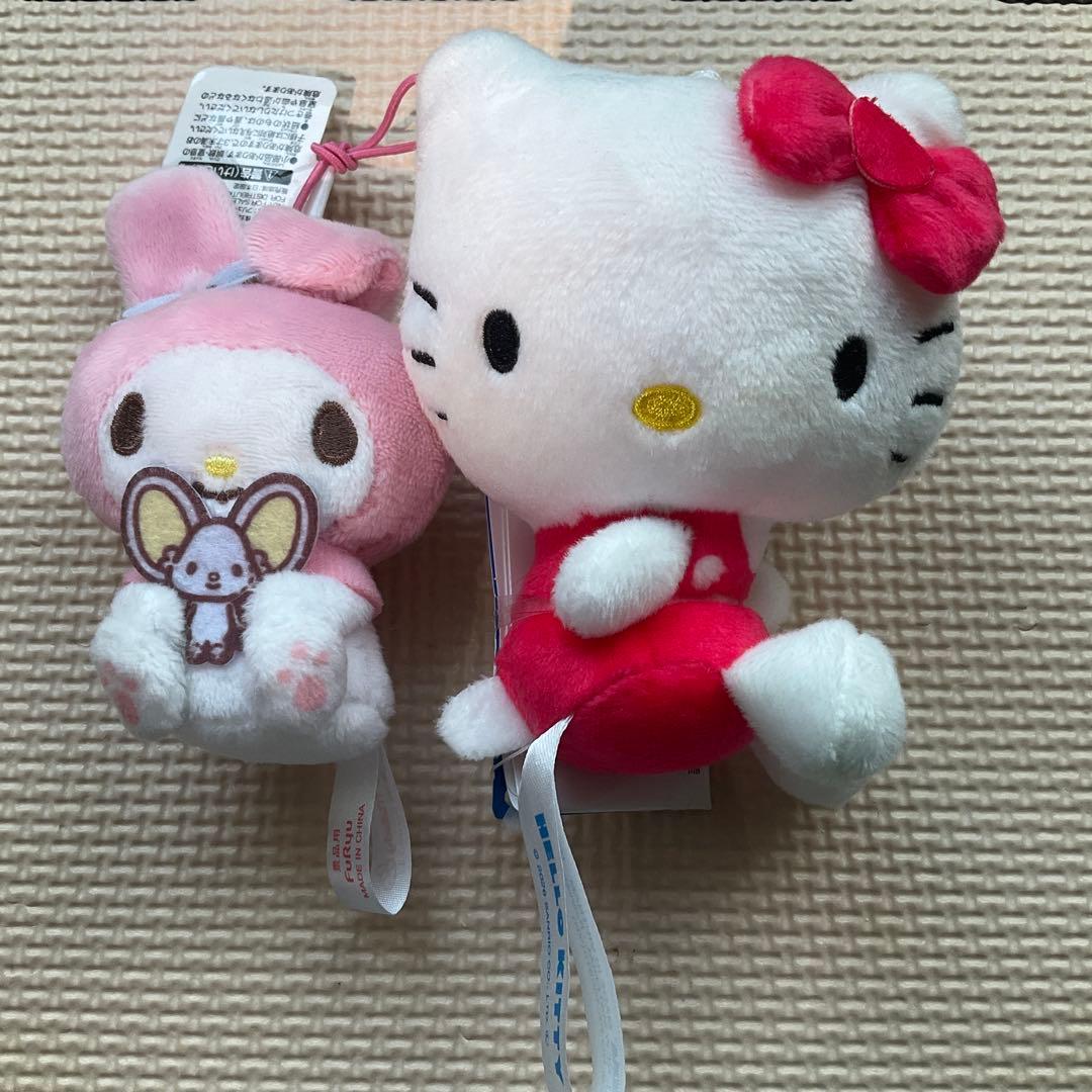 Hello Kitty and My Melody cute stuffed animals