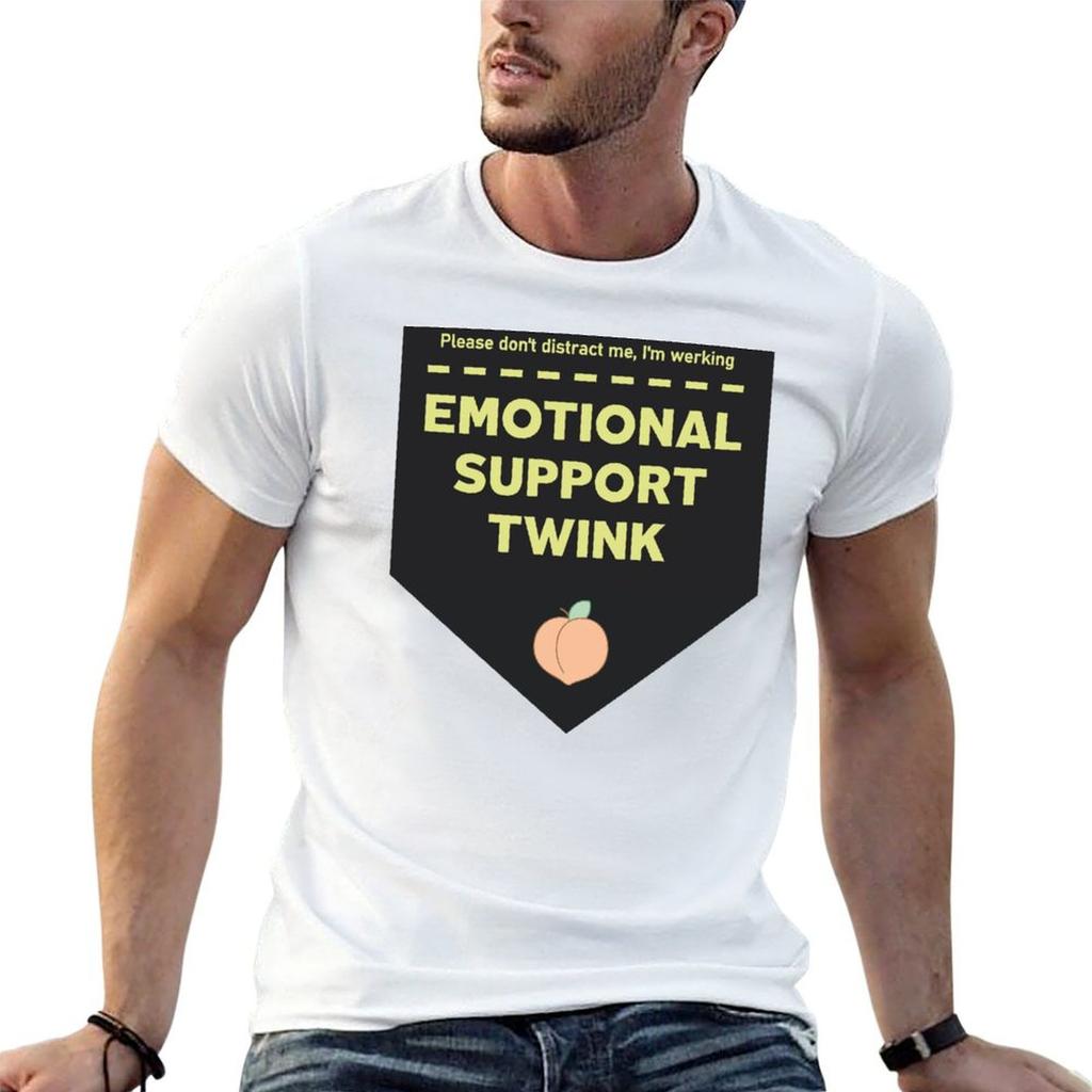 Emotional Support Twink Tshirt Cotton T Shirt Unisex T Shirts For Unisex Graphic Vintage Unisex T Shirt Cotton 100 Tshirt