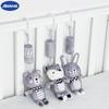 Aipinqi Baby Toys: Grey Plush Wind Chimes & Stroller Ornaments for Crib and Car Hanging