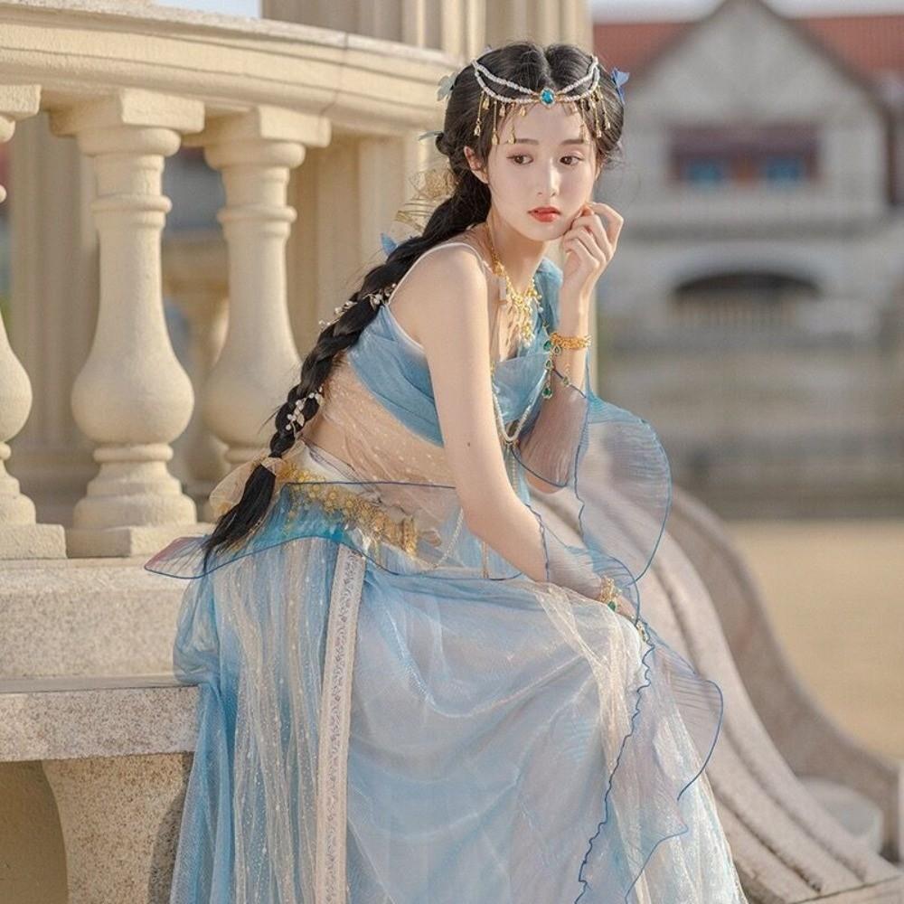 Double Layer Forehead Chain Vintage Luxury Ethnic Headwear Elegant Crystal Necklace  Women Jewelry