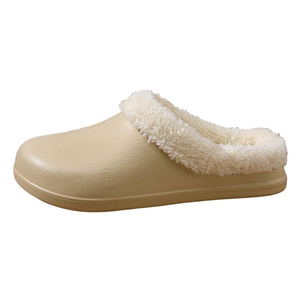 Women And Men Lined Clogs Memory Foam Warm Fuzzy Slippers Winter Indoor Outdoor Slipper Slippers Slippers for Women Flat