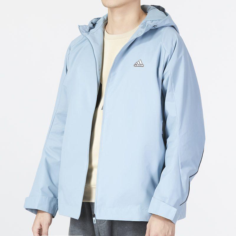 adidas Jackets Men's Blue Hooded Moderate Other HY5833