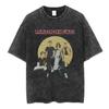 Radiohead OK Computer Vintage Washed TShirt British Rock Band Unisex Hip Hop Streetwear Pure Cotton Fashion Casual Short Sleeve