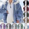 Spot wish stazione indipendente 2025 Amazon vendita calda nuova giacca con cappuccio in peluche larga con cerniera da donna
