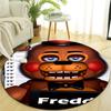 1pc Freddy bear1 Design Printed Area Round Carpet for Bedroom Living Room Home Decor Rugs Mat Non Slip Mat Rug for Bedside