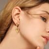 Heart Drop Earring Women, Dainty Huggies Stainless Steel, Love Shape Heart Hoops for Her Gift